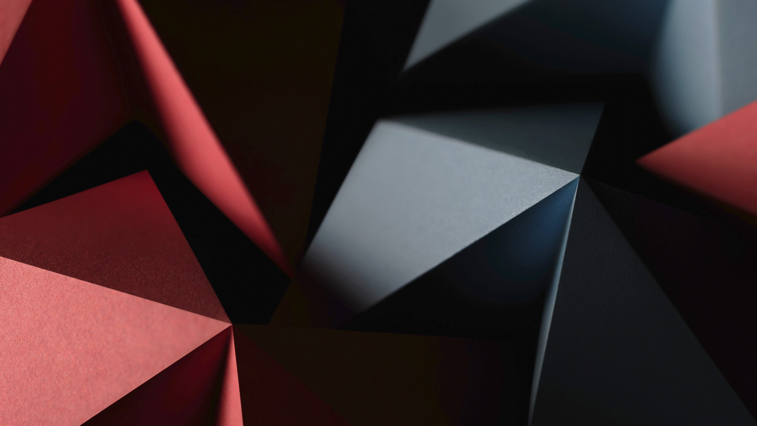 Composition of geometric shapes made paper. Abstract